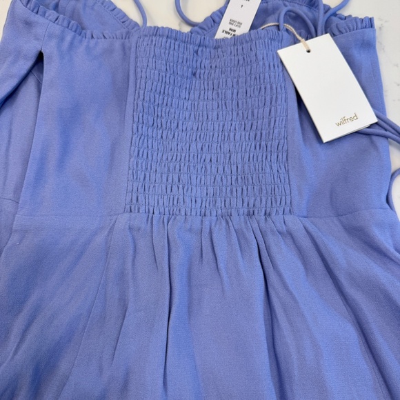 Aritzia Wilfred Cornflower Blue New Fable Mini Dress Size 4 NWT - Picture 6 of 8